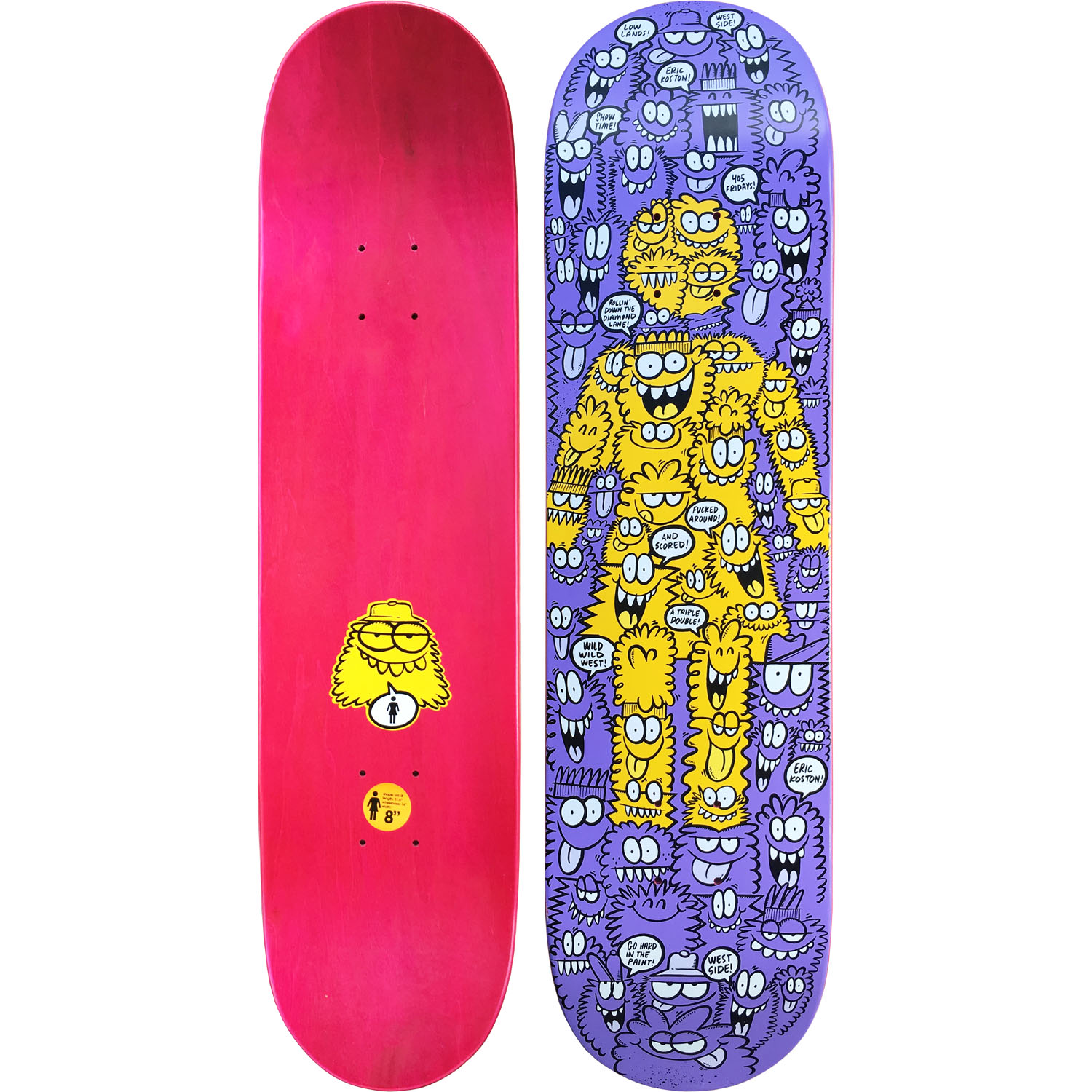Eric Koston Girl Lyons Monsters Deck